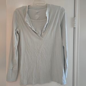 Kindred Bravelyv Light Green Nursing Ribbed Top